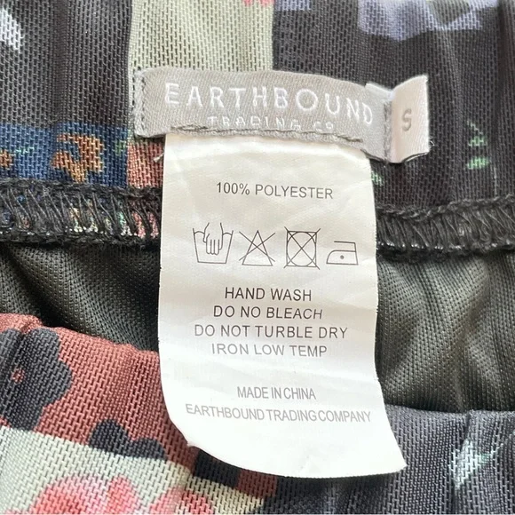 Earthbound Trading Patchwork Midi Skirt Womens S Y2K Festival Floral Sheer Indie - Picture 9 of 11
